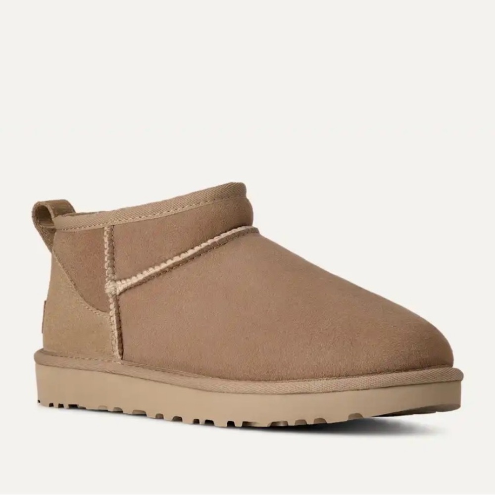 Ugg Classic Mini Boot, Sand, Size 6 Women’s